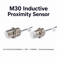 Capteur de proximité inductif M30 NPN/PNP IP67 10-50mm Protection contre les courts-circuits et inversion de polarité -25~+70 Automatisation industrielle