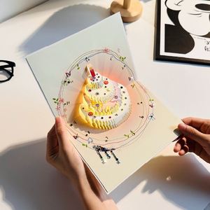 3D Greeting Card Music & Light Diamond Embellished Birthday <b>Gift</b> High-End Feel With Paper <b>Envelopes</b> - Product Image 3