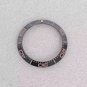 Inserto de Bisel de Cerámica Negra Premium al por Mayor, DE 38mm DI 30.6mm, Accesorios de Repuesto para Relojes - Product Image 3