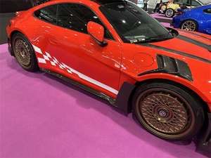 新しい炭素繊維ボディキットポルシェ911 992 GT3RSアップグレードフロントバンパーサイドスカートフェンダーフードトウフックカットアウト付き - Product Image 5
