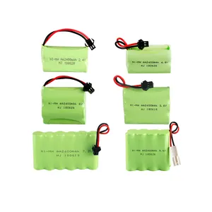 2.4v 3.6v 4.8v 6v 7.2v 9.6v nimh aa 1600mah 1500mah 2400mah 2100mah batterie pack custom-made