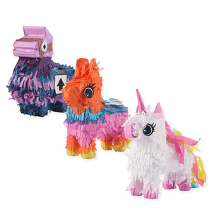 Enfant Fête Pas Cher En Gros Personnalisé Jouet Fabrication Design Âne <span class=keywords><strong>Licorne</strong></span> Lama ballon Mini gâteau Pinatas pour Noël - Product Image 3