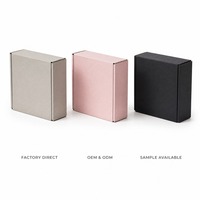Boîte d'expédition en carton robuste personnalisée, imprimée en couleur, avec pelliculage UV et mat, pour produits artisanaux