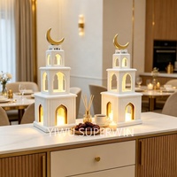 Superwin 2027 NOUVEAU - Lumières du Ramadan - Ornement Ramadan Kareem pour la table de la maison - Décorations du Ramadan 2026