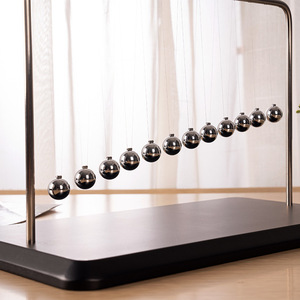 12 boules en acier inoxydable newton pendule boule en métal grande taille newton pendule bureau décoration de la maison - Product Image 2