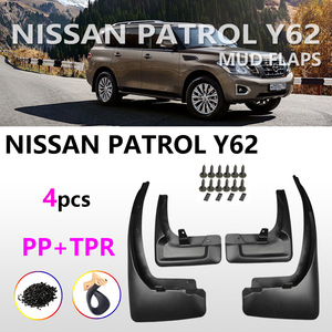 Garde-boue Nissan Patrol Y62 12-20, déflecteurs de pneus en plastique, accessoires de voiture pour modèles 2012-2017, noir - Product Image 3