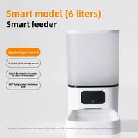 Distributeur automatique de nourriture pour animaux de compagnie intelligent avec contrôle par application, design détachable, caméra HD double intégrée, machine d'alimentation automatique pour chiens et chats, bol en acier
