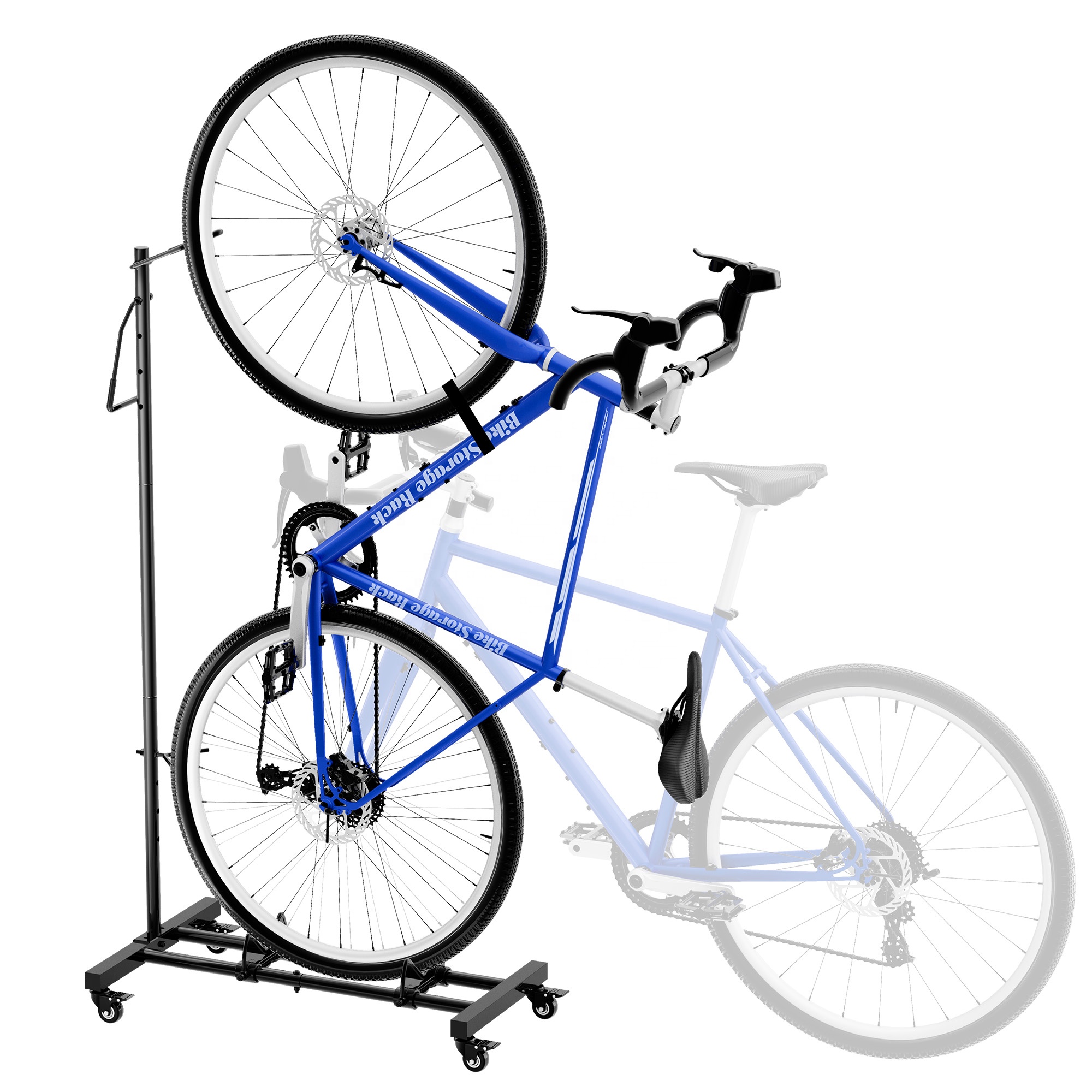 Indoor Cycling Bike Bike Stand Vertical Bike Rack,Upright Bicycle