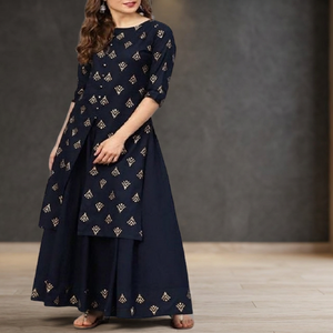 Kanya Fancy Garments Designer Anarkali Suits Trois Pièces Brodés en Satin et Lin pour Femmes, Tenue de Soirée, Vêtements Indiens et Pakistanais - Product Image 3