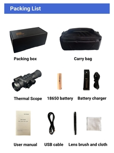 Capteur 256x192, zoom numérique 1-4x, 25 Hz, objectif 25 mm, portée de détection 1200 m, lunette de chasse thermique, alliage d'aluminium, étanche IP67 - Product Image 6