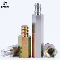 Entretoises hexagonales mâles et femelles en acier au carbone nickelé (M2, M2.5, M3, M4, M5, M6, M8) pour montage de carte mère PCB