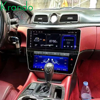 Écran de climatisation 10'' + Carplay 12,3'' pour Maserati GT Granturismo, GPS de voiture, lecteur multimédia vidéo, unité principale à double écran
