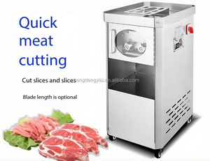 Machine à découper automatique électrique commerciale en acier inoxydable pour filets de poulet, viande de porc et de bœuf frais, et tranches de viande - Product Image 2