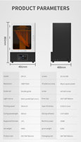 Imprimante 3D industrielle MSLA à photopolymérisation de résine, LCD 8K haute précision, 16 pouces, neuve et d'origine usine, garantie 1 an