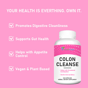 Custom Label Detox Slimming Capsule Colon Cleanse Capsules Senna Leaf Powder <b>Supplement</b> with Probiotics Support Healthy Metaboli - Product Image 2