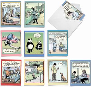 Divertido Juego <span class=keywords><strong>de</strong></span> <span class=keywords><strong>Tarjetas</strong></span> <span class=keywords><strong>de</strong></span> Humor Variadas <span class=keywords><strong>para</strong></span> Todas las Ocasiones, en Caja, 4 x 5.12 Pulgadas, con Sobres, Dibujos Animados y Cómics <span class=keywords><strong>para</strong></span> Hombres y <span class=keywords><strong>Mujeres</strong></span> - Product Image 1