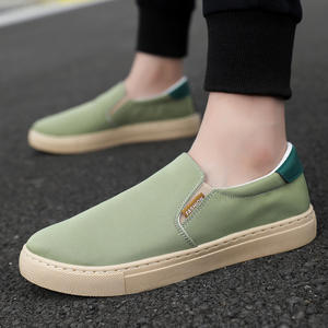 Scarpe da <span class=keywords><strong>uomo</strong></span> in tela Extra-Large in seta di <span class=keywords><strong>ghiaccio</strong></span> pigri One Foot scarpe Casual con bordo allacciate con chiusura in rete scarpe comode in tessuto - Product Image 5