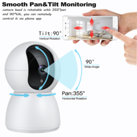 RSH HD intérieur WiFi CCTV caméra bébé moniteur Audio bidirectionnel Vision nocturne suivi automatique Protection de la sécurité à domicile carte mémoire cloud