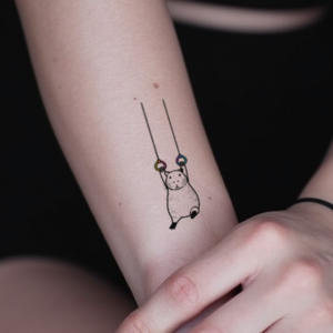 Tatouages temporaires colorés, autocollants pour le visage, animaux mignons colorés, anneaux et maquillage à gratter, <span class=keywords><strong>tatouage</strong></span> imperméable pour le dos, le bras - Product Image 4