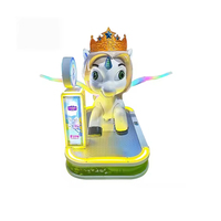 Manège licorne à monnayeur pour enfants, machine de jeu électrique intérieure en forme de cheval à bascule pour enfants, équipement de divertissement pour centre commercial et salle de jeux