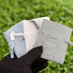 Bolsa de regalo con logotipo personalizado, bolsa de joyería, bolsa de microfibra, bolsas de embalaje de joyería, regalo de terciopelo para joyería - Product Image 6