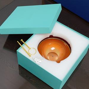 Plato de Frutas de Vidrio Glaseado Naranja de Doble Capa, Estilo Europeo, con Separadores, Apto para Lavavajillas, Hermoso y Práctico para Fiestas - Product Image 2