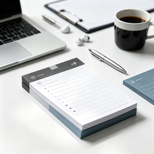 Blocs-notes autocollants en PET résistants à l'eau, impression de logo personnalisée, bloc-notes transparents pour notes de bureau - Product Image 1