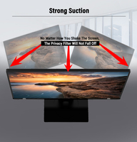 Op Voorraad Eenvoudig Te Verwijderen 0.43Mm Sterke Zuigkracht Privacy Filter Anti Glare Anti Spy Screen Protector Voor Desktop /Monitor/Computer