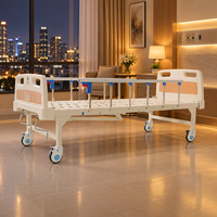 Lit d'hôpital manuel haute performance à 2 fonctions, multifonctionnel et réglable pour les soins et la récupération des patients en milieu clinique