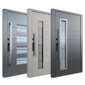 Porta d'Ingresso di Sicurezza in Acciaio Inox a <span class=keywords><strong>Doppia</strong></span> <span class=keywords><strong>Anta</strong></span>, Design Turco Tagliato al Laser, Antieffrazione per Esterni - Product Image 1