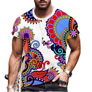 T-Shirt Homme Design Simple 100% Polyester 180g Tricoté Style Hip Hop <span class=keywords><strong>Grande</strong></span> <span class=keywords><strong>Taille</strong></span> XXL Motif Imprimé 3D Court pour Homme - Product Image 1