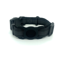 Collier pour animaux de compagnie personnalisé Hanyang OEM, sangle en nylon réfléchissante, collier pour chien et chat avec GPS, collier pour chien avec support AirTag en silicone