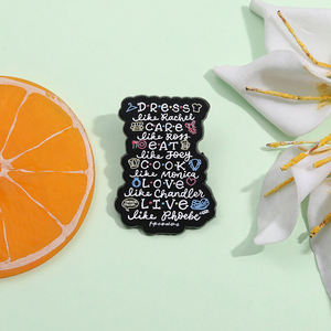 TV Show Friends Coleção Esmalte Pins Cartoon Character Brooch Lapel Badge Jóias Acessórios Presente para Fãs - Product Image 2