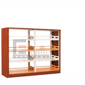 Bán Hot Trường Thư Viện Đồ Nội Thất Chất Lượng Cao <span class=keywords><strong>4</strong></span> Kệ Nhiệm Vụ Nặng Nề Khung Thư Viện Hai Mặt Kệ Sách Với Có Thể Điều Chỉnh Kệ - Product Image 4