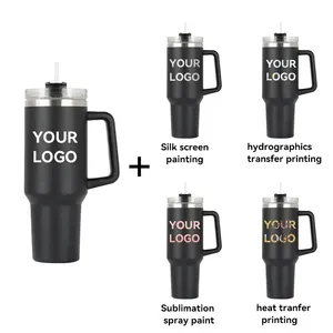 Thiết kế mới thermoses cup phổ biến công suất lớn biểu tượng tùy chỉnh 40 oz Nắp xử lý đôi tường thép không gỉ cốc cốc - Product Image 6