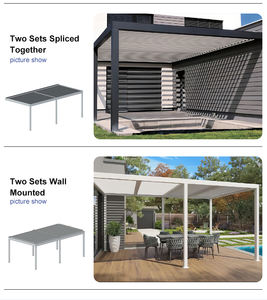 Pérgola de Aluminio con Sistema de Louvers Resistentes a la Intemperie, Gazebo Bioclimático con Poca Cantidad Disponible para Uso Durante Todo el Año - Product Image 3