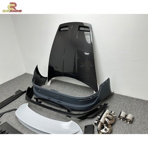 ชุดแต่งสไตล์ GT3 วัสดุ PP พร้อมสปอยเลอร์หลังคาร์บอนไฟเบอร์แบบแห้ง ฝากระโปรงหน้า สำหรับ Porsche Carrera S 992 911 ปี 2018-2024 - Product Image 6