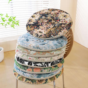 Coussin de siège rond en jacquard, polyester, antidérapant, pour chaise de bureau, décoration de la maison, style moderne, ensemble de 7 à 8 pièces - Product Image 1