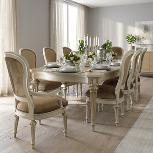 Traditional Upholstered <b>Dining</b> <b>Chair</b> Velvet Seat Wood Legs Antique Style Home Furniture - Product Image 1