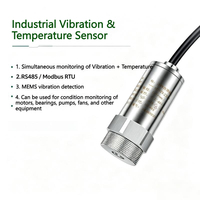 Capteur de température à vibration haute fréquence RS485, capteur MEMS industriel pour la surveillance des roulements et des machines