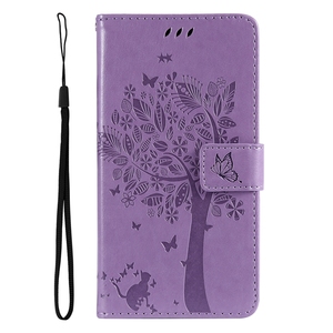 Étui à rabat en PU design arbre avec fentes pour cartes pour Moto Edge 30, pour <span class=keywords><strong>Sony</strong></span> <span class=keywords><strong>Xperia</strong></span> 10 IV étui portefeuille - Product Image 4