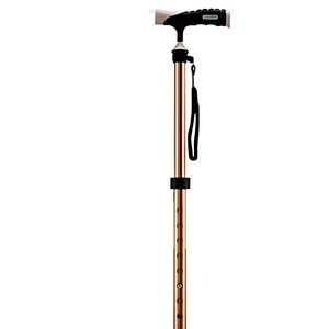 Béquille de coude réglable en aluminium avec poignée ergonomique et bâton de marche/canne en caoutchouc confortable pour la rééducation thérapeutique - Product Image 1