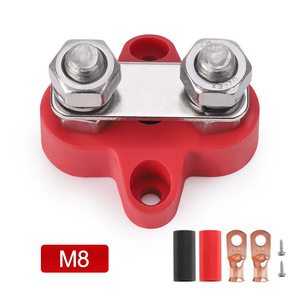 ชุดขั้วต่อแบตเตอรี่รถยนต์แบบสกรู M8 สีแดง 48V - Product Image 1