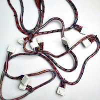 Rangkaian Kabel Multi-Pin Berwarna-warni dengan Konektor Multi-Tipe dan Pembungkus Spiral untuk Kontrol Industri Sepeda Motor