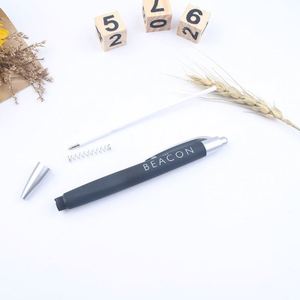 Stylo Bille Promotionnel en Gros avec Colle Pulvérisée, Matériau Métallique à Pression, Logo Imprimé pour l'Éducation et les Conférences, Couleurs Assorties - Product Image 5