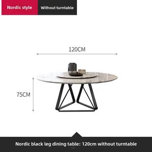 <span class=keywords><strong>Table</strong></span> à manger moderne et décontractée <span class=keywords><strong>de</strong></span> luxe petit appartement accessible <span class=keywords><strong>de</strong></span> style <span class=keywords><strong>scandinave</strong></span> en marbre salon en métal appartement <span class=keywords><strong>de</strong></span> luxe - Product Image 6