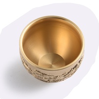 Support de bague rotatif à 360° de haute qualité en gros, motif dragon en relief, bol à vin en laiton avec logo personnalisé et impression typographique
