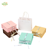 Luxury Flip Top Eco-Friendly Recyclable Book Shaped Gift Boxes Ribbon Simple Letter Print Exquisite Packaging for Bangle