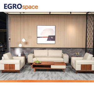 EGROspace - Juego de Sofás Modulares de Cuero de Estilo Nórdico, Minimalistas, para Oficina, Recepción, Invitados - Product Image 5