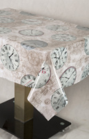 Nappes de table rectangulaires personnalisées, imprimées en couleur, résistantes aux taches, OEM, imperméables, pour la restauration
